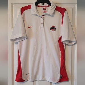Women's NIKE FitDRY Ohio State Polo Size M 8-10